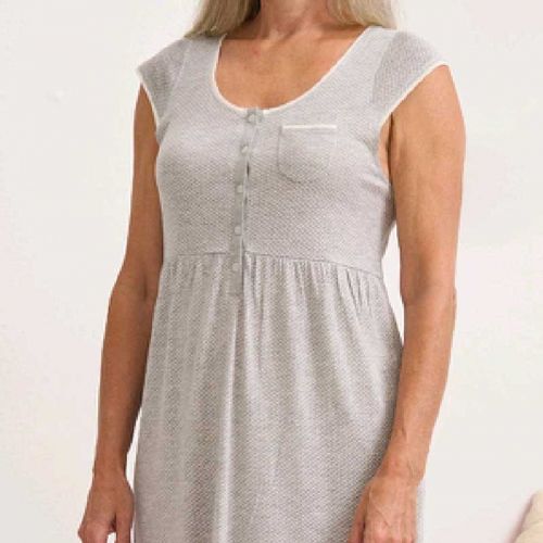 Camisón estampado de manga corta