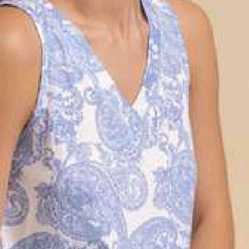 Camisón de flores sin mangas para mujer